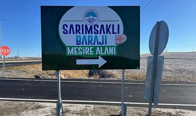 Sarımsaklı Barajı Mesire Alanı'nda bayram yoğunluğu