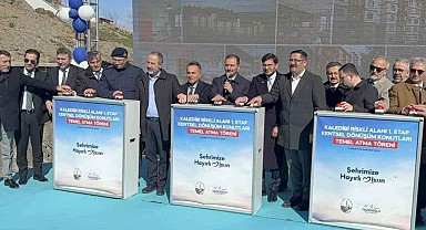 Tokat'ta kentsel dönüşüm kapsamında 114 dairenin temeli atıldı