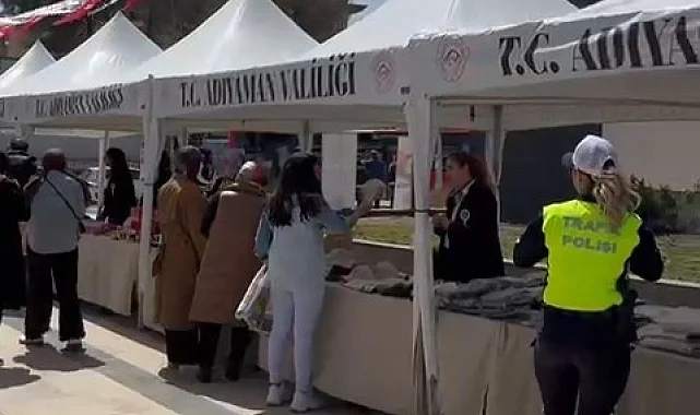 Adıyaman'da Polis Eşleri Derneği kermesine yoğun ilgi