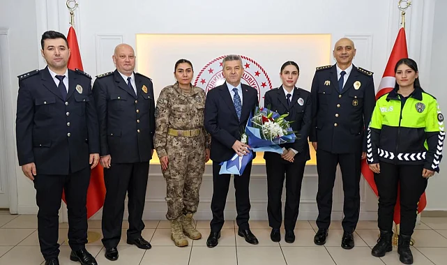 Artvin Valisi Ergün, Polis Teşkilatı'nı kabul etti