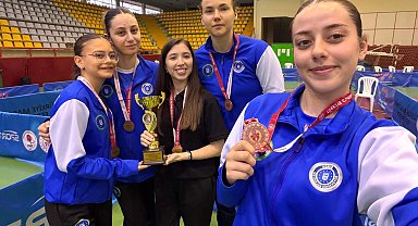 Bursa Büyükşehir Belediyespor masa teniside sezonu 4'üncü tamamladı