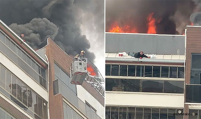 Bursa’da Çatı Katında Yangın