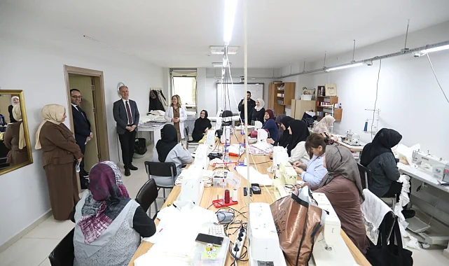 Bursa İnegöl'de Başkan Taban'dan İnesmek kursiyerlerine ziyaret