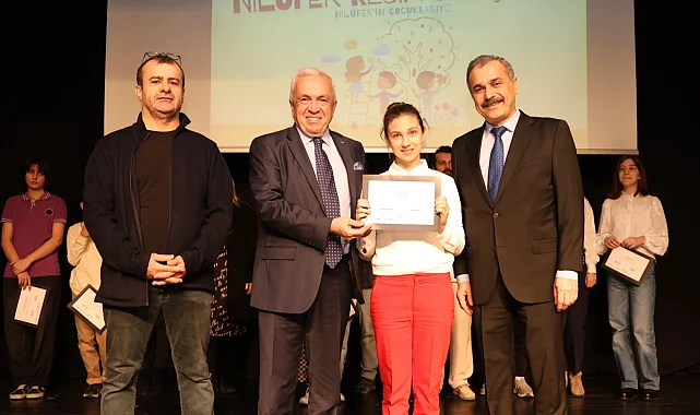 Bursa Nilüfer'in hikayesi çocukların fırçasında hayat buldu