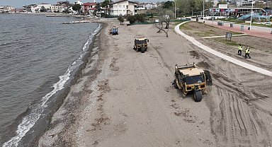 Bursa sahillerinde yaz hazırlığı
