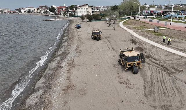 Bursa sahillerinde yaz hazırlığı