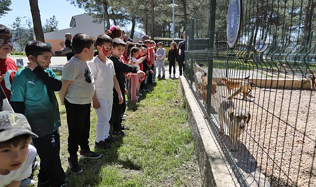 Bursa'da çocuklar patili dostlarla buluştu