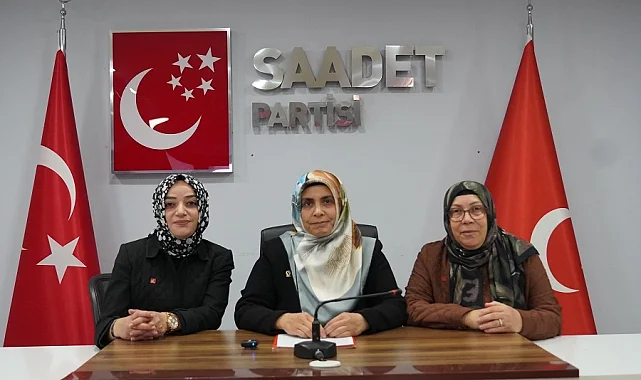 Bursa'da Saadet Partili kadınlardan okul saldırılarına tepki