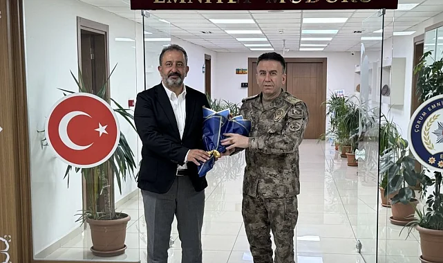 Çorum Belediyesi'nden Polis Haftası ziyareti