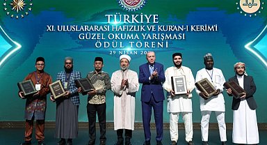 Cumhurbaşkanı Erdoğan'dan Kur'an-ı Kerim Yarışması'nda birlik ve kardeşlik vurgusu