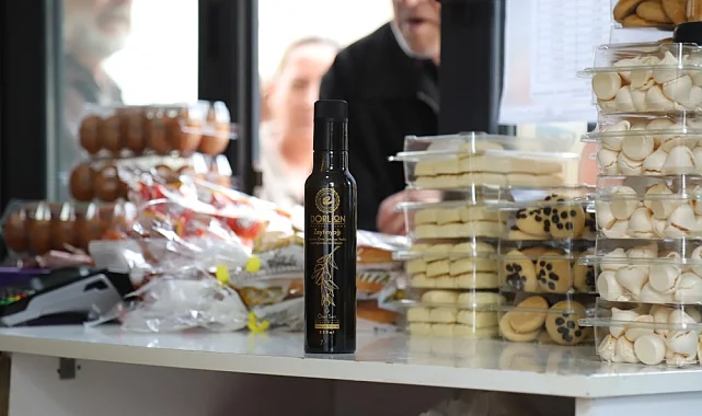 Dorlion zeytinyağı Halk Et Market ve Halk Ekmek  raflarında