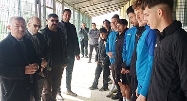 Edirne'de Kaymakam Mercan'dan Keşanspor'a moral ziyareti