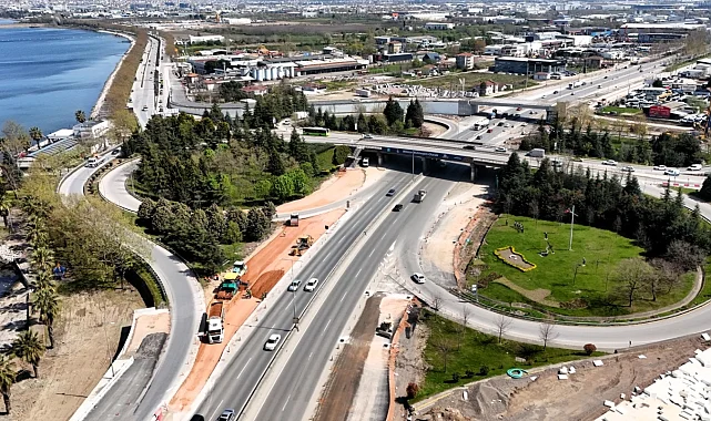 İzmit sahil bağlantı kolu trafiğe kapatılıyor
