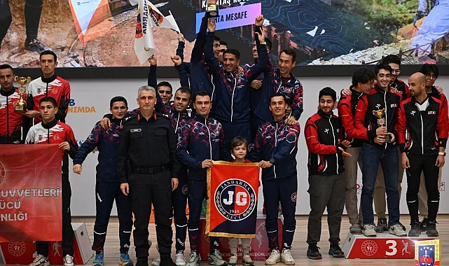 Jandarma Gücü oryantiringte Türkiye Şampiyonu