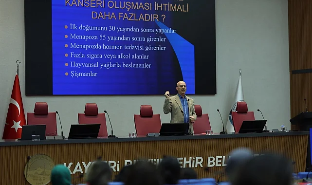 Kayseri Büyükşehir'den 'meme kanseri' farkındalık eğitimi