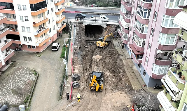 Kocaeli Gölcük Ulaşlı'da alt geçit çalışmaları hızla sürüyor