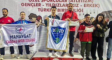Konya Meram'ın özel sporcularından çifte başarı