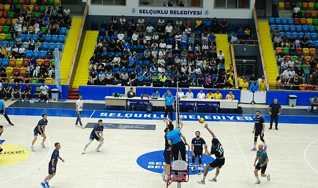 Konya'da ilçeler arası voleybol heyecanı başladı