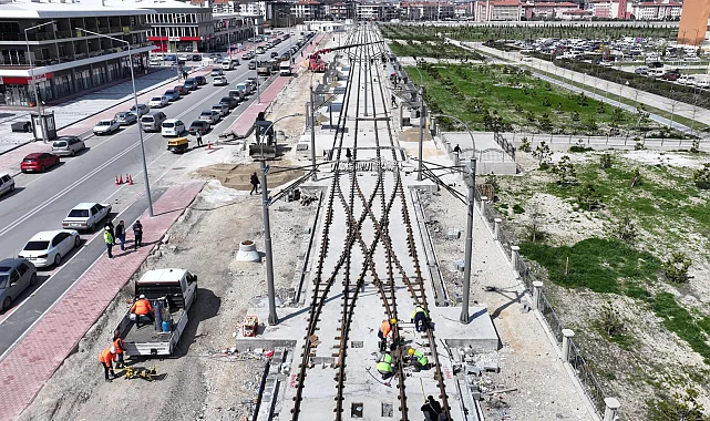 Konya'da Stadyum-Şehir Hastanesi Tramvay Hattı hızla ilerliyor