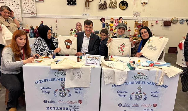 Kütahya'da Başkan Kahveci'den yöresel değerlere destek