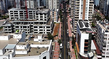 Mersin Mezitli'de 600 metrelik yol yenilendi