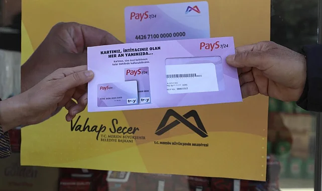 Mersin'de Halk Kart ile hem yurttaşa hem esnafa destek