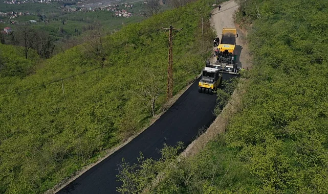 Ordu Altınordu'da grup yolu asfaltlanıyor