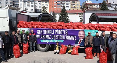 Ordu'da 6 ilçede 45 ton tohumluk patates dağıttı