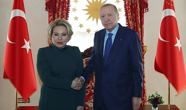 Rusya Federasyon Konseyi Başkanı Matviyenko Dolmabahçe'de