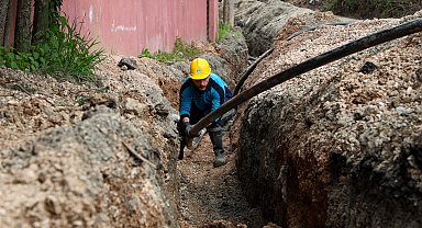Sapanca'da Kuruçeşme'nin içme suyu hattı yenilendi