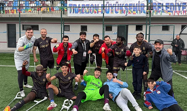 Trabzon Ampute Futbol Takımı 3. sıraya yükseldi
