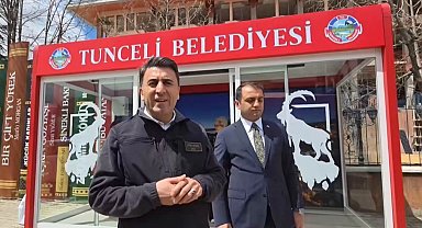Tunceli'de duraklar yenileniyor