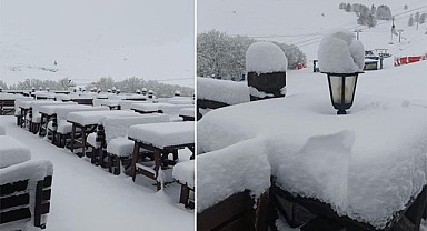 Zirvede Sürpriz Kar Yağışı