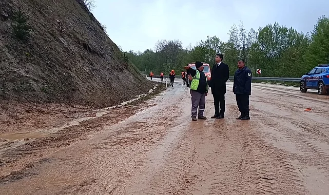 Bilecik Gümüşdere'deki heyelan bölgesine yakın mercek