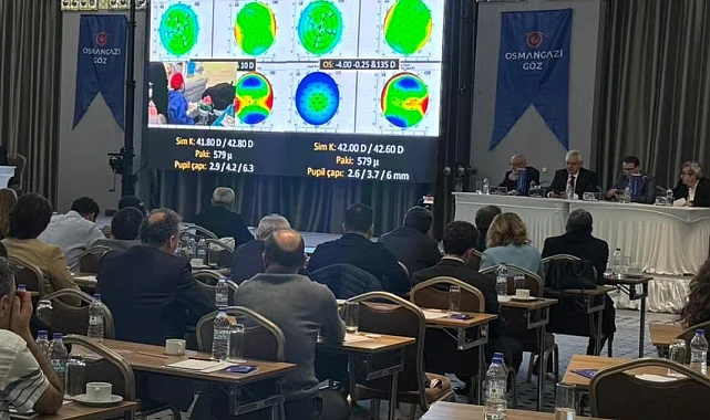 Bursa'da 50 profesörden canlı göz ameliyatı şovu