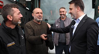 Bursa'da Başkan Vekili Biba'dan emekçilere 1 Mayıs ziyareti