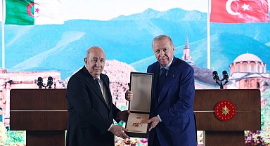 Cezayir Cumhurbaşkanı Tebbun'a Devlet Nişanı tevcih edildi