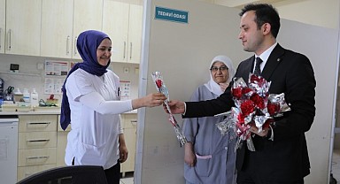Hemşireler Günü'nde sağlık emekçilerine anlamlı ziyaret