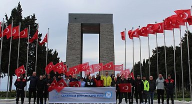 İstanbul'dan Çanakkale'ye saygı pedalı