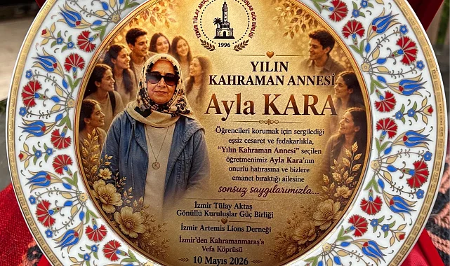 Kahraman öğretmen Ayla Kara'ya 'yılın annesi' ödülü
