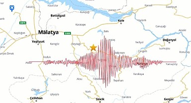 Malatya'da 5.6 büyüklüğünde deprem
