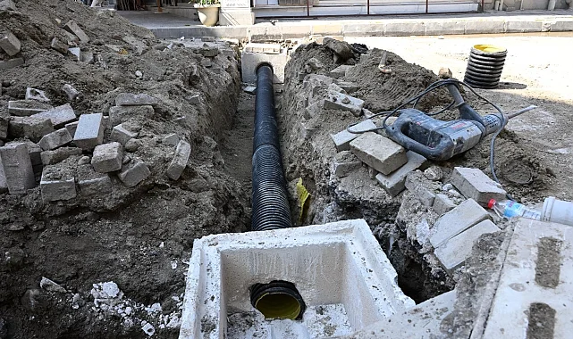 Manisa Saruhanlı'da altyapı yenileniyor