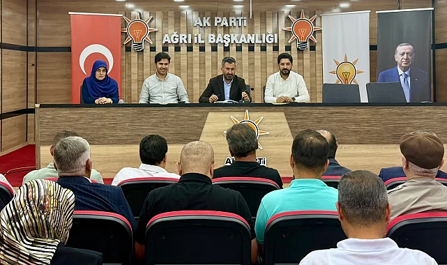 AK Parti Ağrı'da kentin güncel yatırımları görüşüldü