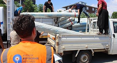 Antalya Büyükşehir'den Gazipaşalı üreticilere naylon desteği