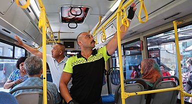 Antalya'da halk otobüslerine klima denetimi