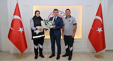 Artvin Vali Vekili Erdoğan'a özel güvenlik haftası ziyareti