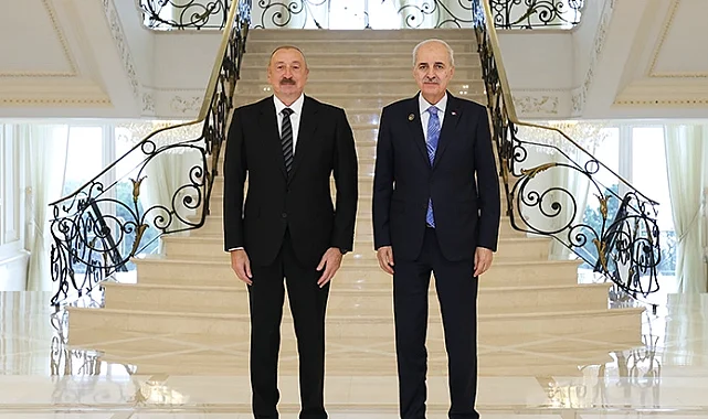 Azerbaycan Cumhurbaşkanı Aliyev, Kurtulmuş'u kabul etti
