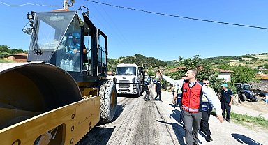 Balıkesir'de 2 bin 900 metrelik yol yenileniyor