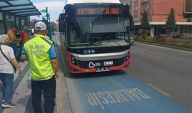 Balıkesir'de toplu taşıma araçlarına sıkı denetim