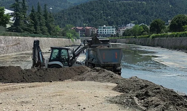Bursa Nilüfer Çayı'nda temizlik çalışmaları tamamlandı